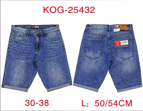 Spodenki męskie jeans Roz 30-38, 1 Kolor Paczka 10 szt